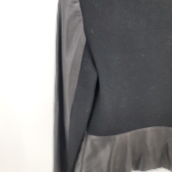 Hinge by Nordstrom Womens Black 100% Lamb Leather Zippered Jacket NWT Size Small - Picture 14 of 16